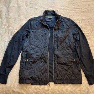 Banana Republic Blue Quilted Jacket
